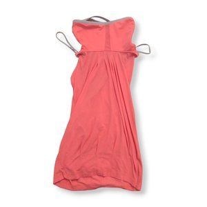 Lululemon orange strappy scoop back neon orange gym top size 6 womens